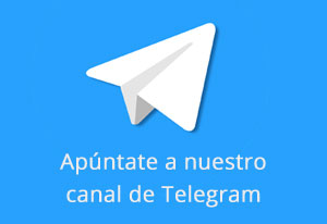 Apúntate a nuestro canal de Telegram